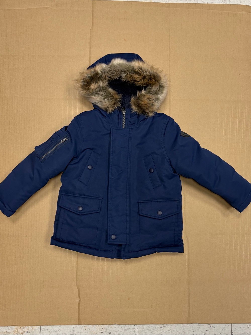 Polo by Ralph Lauren Faux Fur Trim Down Parka SZ-4T